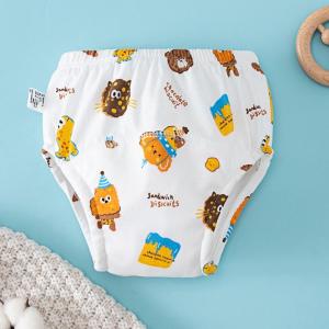 6 Layer Waterproof Reusable Cotton Baby Training Pants Infant Shorts Underwear Cloth Baby Diaper