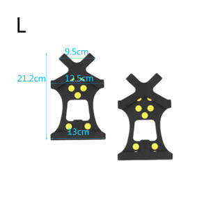 TI9P 1 Pair 10 Studs Climbing Covers Anti-slip Snow Shoes Spikes Crampons Cleats Anti-Skid Ice Gripper