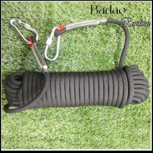 Badao เชือกปีนเขายาว1เมตร อุปกรณ์ปีนเขาเชือกสำหรับกิจกรรมกลางแจ้งฉุกเฉินทนทานต่อการฉีกขาด