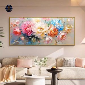 Tranh Hoa Mẫu Đơn Cao Quý Tranh Treo Tường Tranh Canvas Tranh Tráng Gương Tranh Phòng Khách