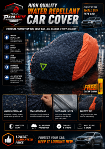 2026 NEW TP! High-Quality Water-Repellent Car Covers - Perfect Fit for Small SUV Type Car - Free Clean Cham (COD)