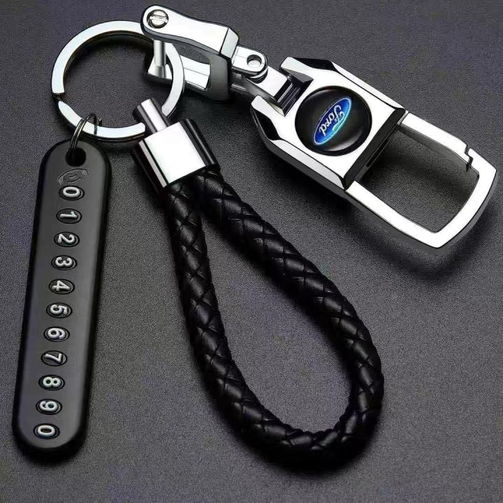 Car Keychain Creative Alloy Metal Keyring Key Chain Ring Gift for FORD ...