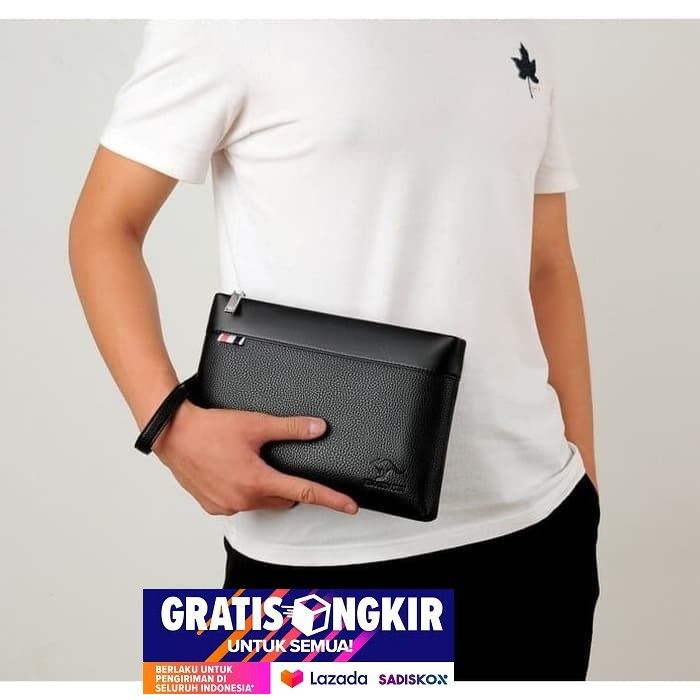 Clutch Pria Tas Tangan Handbag Terbaru Cowok Impor Dompet Keren