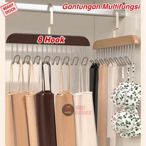 BB7 - Hanger Hook Gantungan Lemari Tas Topi Baju Multifungsi