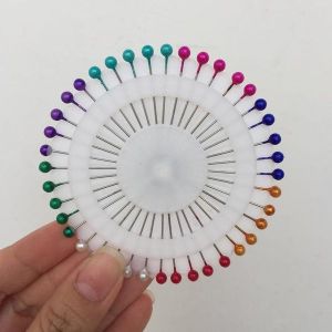 6 Set Jarum Pentul Bulat Warna Warni / Jarum Hijab Bunder Anti Karat