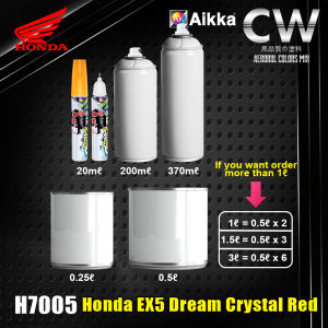 Merah Honda EX5 Dream Crystal Red H7005 Cover Set Kaler 370ml 0.25L / 0.5L Spray Cat 2K Aikka