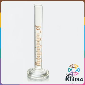 KLIMO Glass Measuring Cylinder 5ml/10ml/25ml/50ml/100ml Laboratory Measure Tube