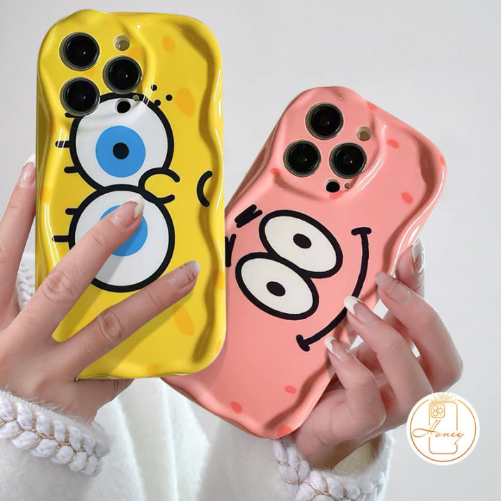 3D Cute SpongeBob SquarePants Patrick Star Good Friends Case