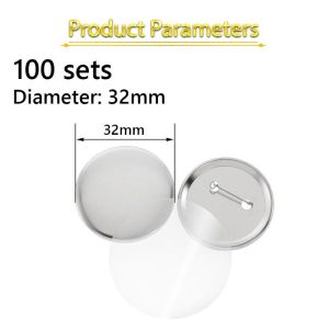100pcs Custom Pin Button Pin Peniti Aesthetic Pin Button