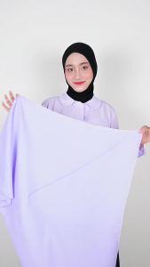 ผ้าคลุมหัวนักเรียนนักเรียน นักศึกษา สวมสำเร็จ ทรงสามเหลี่ยม ผ้าจอเจีย มี 4 สี มีไซส์ SSSMLXL