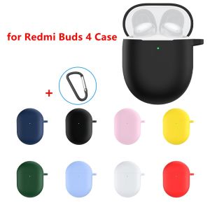Soft Case Silikon TWS Xiaomi Redmi Buds 4 Redmi Buds 4 Pro Redmi Buds 4 Lite + Carabiner