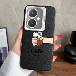 Case สำหรับ VIVO Y27 4กรัม Y27 5กรัม Y76 Y77 Y78 5กรัมศัพท์ปลอก softcase TPU ป้องกันกันกระแทกปกการออกแบบใหม่ความงามกาแฟสร้างสรรค์การ์ตูน