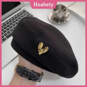 Heabety Cotton Phụ Nữ Mũ Berets Mùa Đông Mũ Cổ Điển Pháp Sọc Trên Mũ Quân Đội Mũ Họa Sĩ Mùa Thu Mùa Đông Đường Phố Hình Bát Giác Mũ Beret