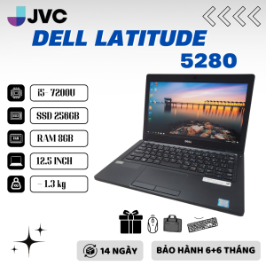 Laptop Giá rẻ DELL LATITUDE E5280 12.5 INCHE I5 7200U 8Gb Ram DDR4 256Gb SSD Pin 90%