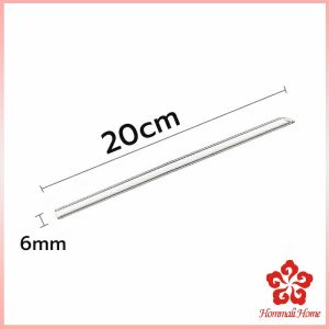 หลอดดูดน้ำ แบบแก้วใส ปลายเฉียง ใช้ดื่มชานม ชาไข่มุข ความยาว 20 cm glass straw