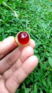 CINCIN BATU AKIK RED BARON TOP QUALITY MEWAH DAN ELEGAN