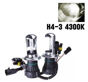 PL AUTO ชุดหลอดไฟหน้ารถยนต์ XENON HID 55W หลอดไฟ+บัลลาสต์ เป็นชุด1คู่ H4-H/Lไฟต่ำสูงในหลอดเดียว ใช้กับ TOYOTA VIOS ตรงรุ่น