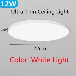 Nordic Tri Color Chandelier Ceiling Lights LED Modern Ultra-Thin Three-Proof Ceiling Lamp Round Waterproof Super Bright Bathroom Balcony Bedroom Kitchen And Aisle Hallway Light NOCNEX