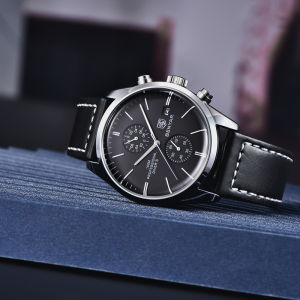 นาฬิกาควอทซ์ผู้ชายหนัง BENYAR ใหม่2025ยี่ห้อหรูนาฬิกาช้อมือ100เมตรกันน้ำชายนาฬิกาข้อมือนาฬิกากีฬาทหารสำหรับผู้ชาย