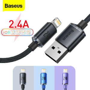 Baseus Cáp Sạc Nhanh 2.4A Cho iPhone 13 Pro Max 12 11 Cáp Điện Thoại Di Động Cho iPad Pro Dây Dữ Liệu Sạc dây sạc iphone