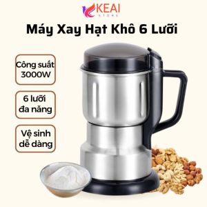 Máy Xay Hạt Khô Đa Năng Mini Okila - Máy Xay Bột Ngũ Cốc Cafe Thảo Dược Các Loại Hạt Cực Nhanh  Máy Xay Gia Vị Lưỡi Dao 6 Cánh Nghiền Mịn Các Loại Hạt Siêu Tiện Dụng - Máy Nhiền Hạt Siêu Tốc - Bảo Hành Toàn Quốc 6 Tháng