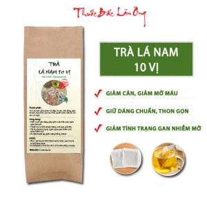 Trà lá nam 10 vị bịch 30 tép x 3g đậm vị trà thảo mộc tốt cho sức khoẻ - Lãn Ông
