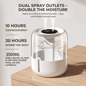 SG-Air Humidifier 3.5L Capacity Dual Holes Atomized Smart Aroma Diffuser with LED for House Bedroom