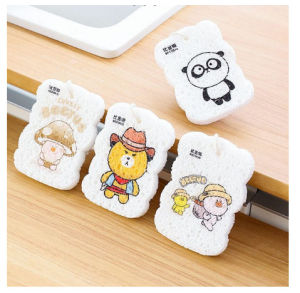 Spons busa karakter lucu cuci piring / spon sponge unik magic ajaib serbaguna
