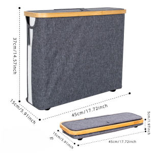 Toilet Paper Storage Basket Lid Collapsible Foldable Tissue Holder Organizer Bathroom Home
