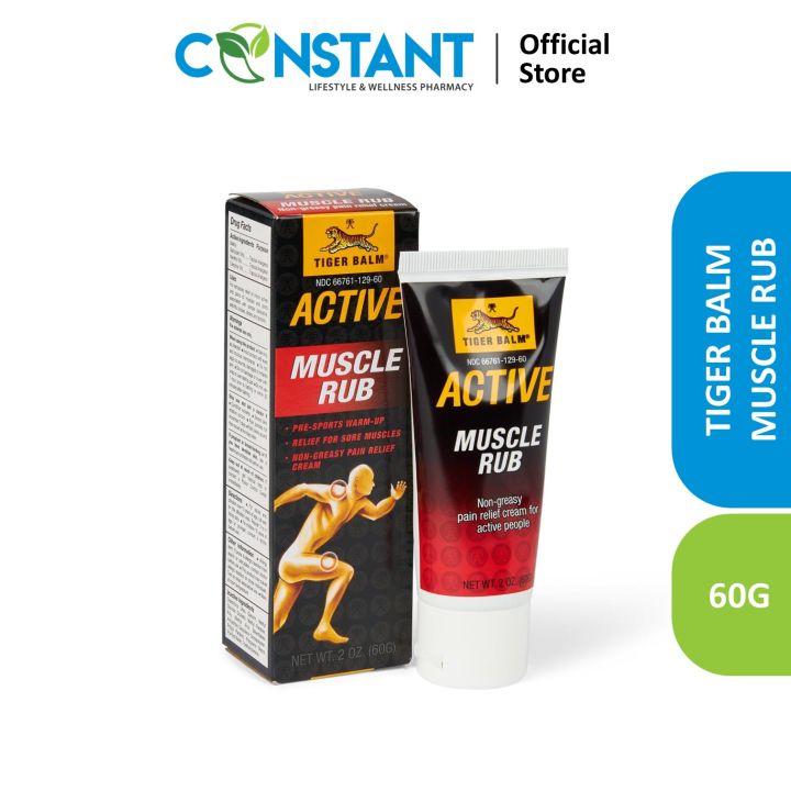 Tiger Balm Active Muscle Rub 60g | Lazada