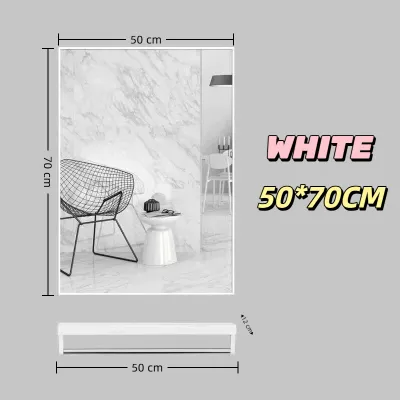 Rectangle Bathroom Mirror Wall Mirror Aluminum Mirror Hanging Mirror With Shelf/Rack