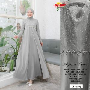 ZALLA DRESS MAXY / GAMIS BRUKAT PAYET MUTIARA TEMBAK / BAJU WANITA MUSLIMAH SPESIAL / GAUN PESTA / GAMIS SYARI / BAJU PESTA / BIRSMAIDS PERNIKAHAN