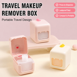 NOBLELYN 2-in-1 Travel Makeup Remover Sub Bottle Leak-proof Portable Storage Box Small Waterproof Travel Bottle Travel Supplies