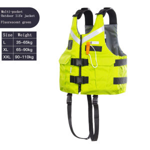 Universal Adult Outdoor Swimming Boating Skiing Driving Vest Survival Suit Polyester Life Jacket2026
