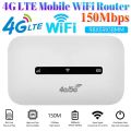4G LTE Mobile WiFi Router 150Mbps Portable WiFi Hotspot with SIM Card Slot Suitable for traveling. 