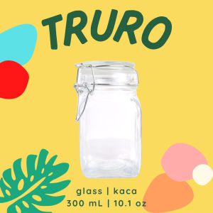 TRURO Hermetico Glass Jar 300 mL| Toples Kaca Tutup Kait | Jar Bumbu Beling