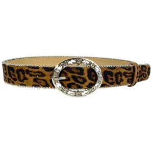Leopard Print Elastic Belt Fashion Women Waistband Adjustable Waist Belt for Trendy Outfits