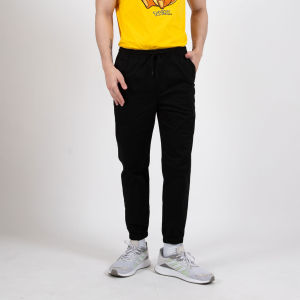 Forest 100% Cotton Twill Regular Fit Jogger Cuffed Elasticated Hems Long Pants - 610213