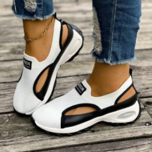 Free Shipping 2026 Plus-Size WomenS Summer Korean-Style Ins Casual Hollow-Out Versatile Sandals
