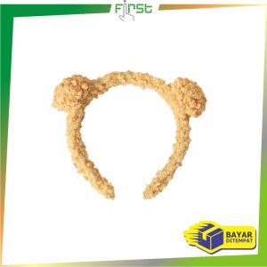 FH-C932 Bando Karakter Telinga Beruang Wanita Aksesoris Rambut Kekinian / Bando Beruang Wanita