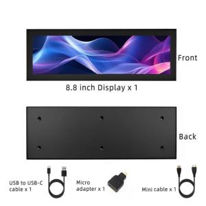 8.8inch Touches Screen Monitor for USB Play Secondary Display For RPi PC monitor Secondary Screen