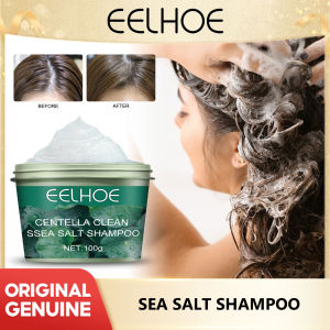 Eelhoe Centella Asiatica Sea Salt Shampoo Sea Salt Cleaning Antipruritic Moisturizing Shampoo Removing Oil And Scalp Care Hair Treatment Shampoo Scalp Scrub Care Deep Cleaning Relieve Itching Remove Dandruff Nourishing Oil Control Sea Salt Shampoo