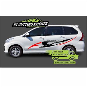 AVST stiker sticker mobil toyota avanza striping body samping limited edition