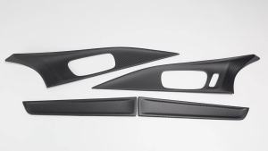 Cornerr 4Pcs Carbon Fiber Car Interior Door Handles Panel Cover Trim Accessories For Acura Integra Type S A-Spec 2022 2023 2024 2025 Z4K2H