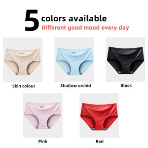 LG 3/12PCS Ice silk panty seamless underwear ladies briefs spandex undies simless korean panties underwear sale