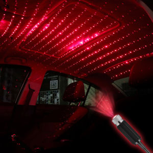 【Hot Sale+In Stock】Car Roof Star Light Interior LED Starry Laser Atmosphere Ambient Projector USB Auto Decoration Night Home Decor Galaxy Lights