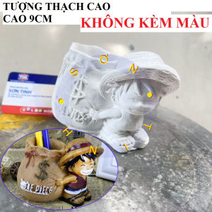 Tượng tô màu LỌ BÚT LUFFI tượng thạch cao (Không kèm màu) tượng trắng decor