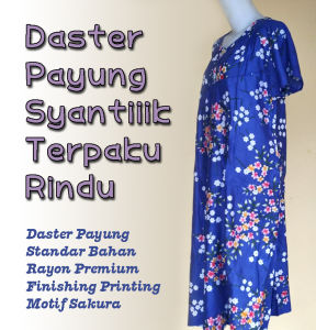 Daster Payung Cantik + Jumbo Size LD 120 Murni Syantiq Buat Emak dirumah