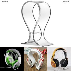 [COD] Bsuimki Acrylic Earphone Headset Desk Display Stand Hanger Holder For Headphone