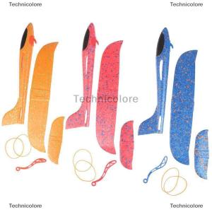 [COD] Technicolore โฟมมือโยนสายยางเครื่องบิน ejection เปิดตัวเครื่องร่อนเครื่องบิน35ซม.ของเล่น